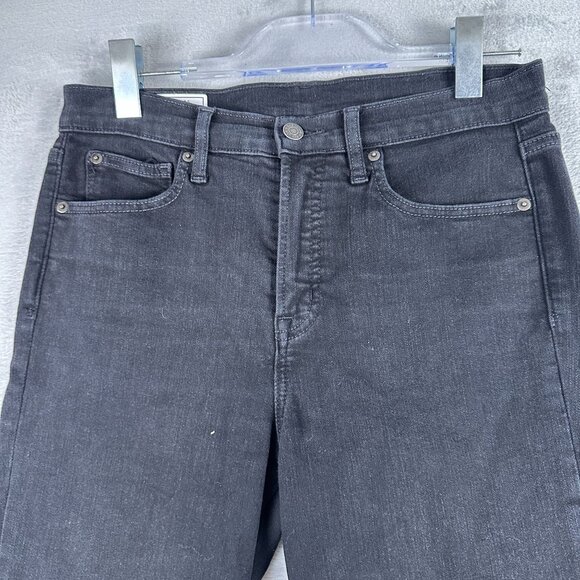 Gap True Skinny Jeans High Rise Womens Size 29/8S Dark Wash Denim Stretch Black - Picture 3 of 12